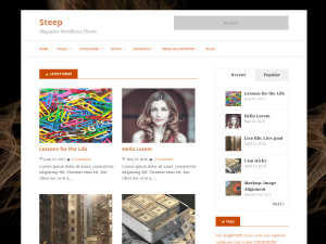 Steep:  Free WordPress Theme
